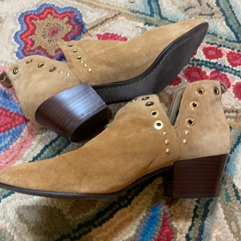 Sam Edelman Chestnut Suede Booties